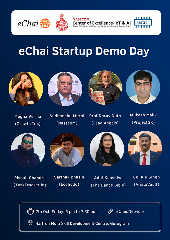 Cover for eChai Startup Demo Day in Delhi-NCR