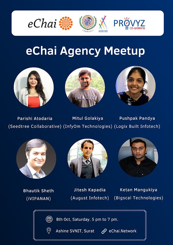 Cover for eChai Agency Meetup in Surat