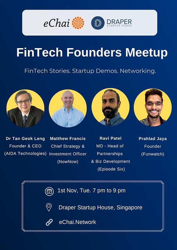 Cover for FinTech Founders Meetup in Singapore