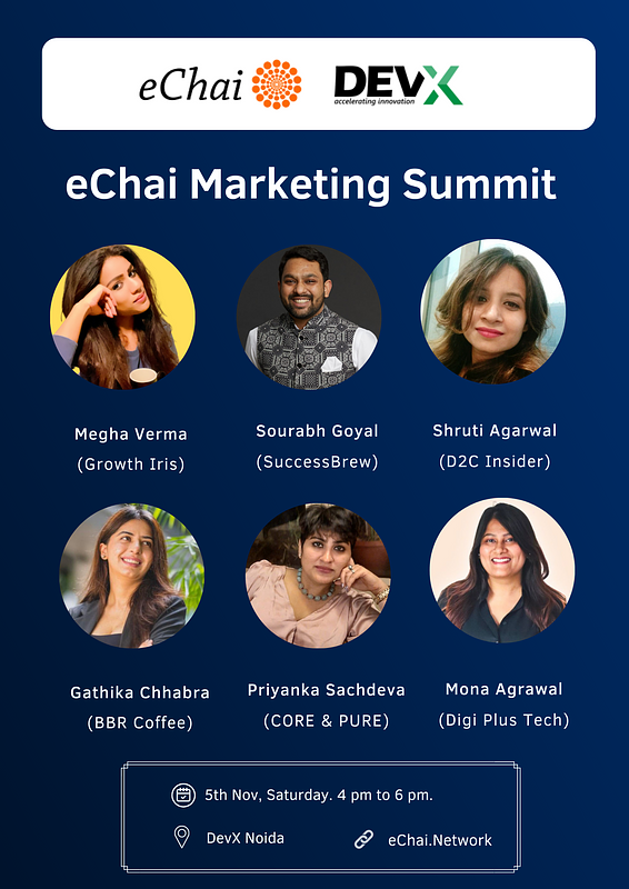 Cover for eChai Marketing Summit in Delhi-NCR