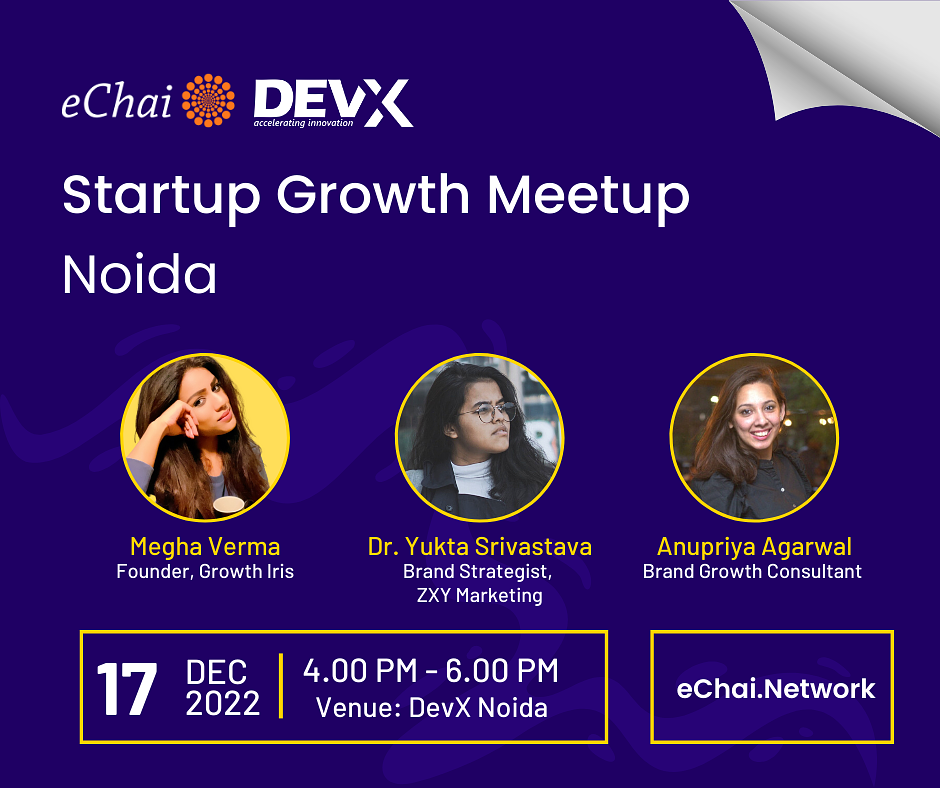 Cover for Startup Growth Networking Meetup in Delhi-NCR (Noida edition)