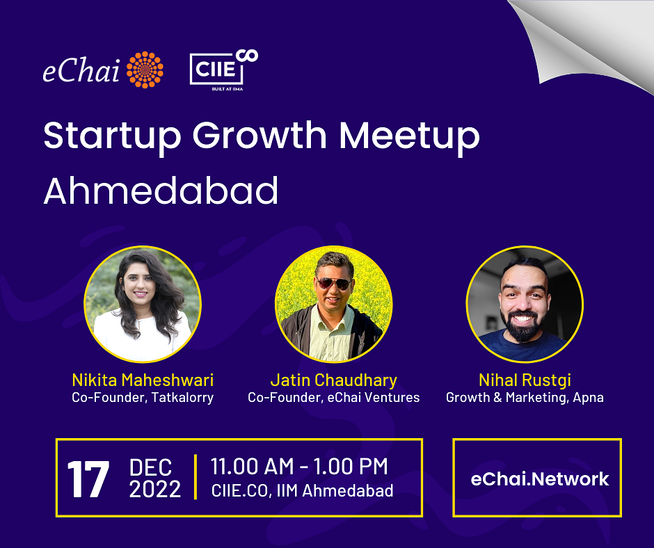 Cover for Startup Growth Networking Meetup in Ahmedabad