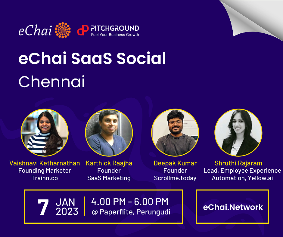 Cover for eChai SaaS Social in Chennai at Paperflite