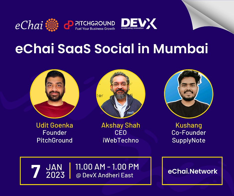 Cover for eChai SaaS Social in Mumbai at DevX