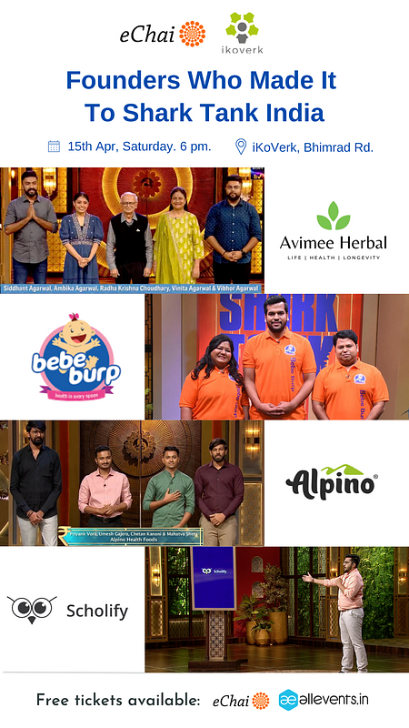 Cover for Founders who have made it to Shark Tank India