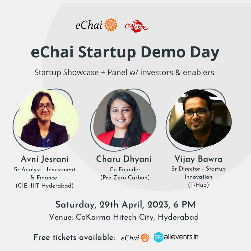 eChai Startup Demo Day in Hyderabad