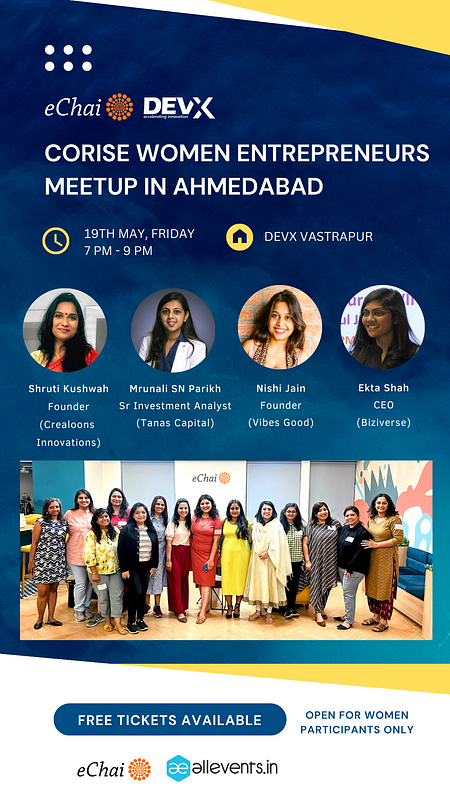CoRise Women Entrepreneurs Meetup in Ahmedabad