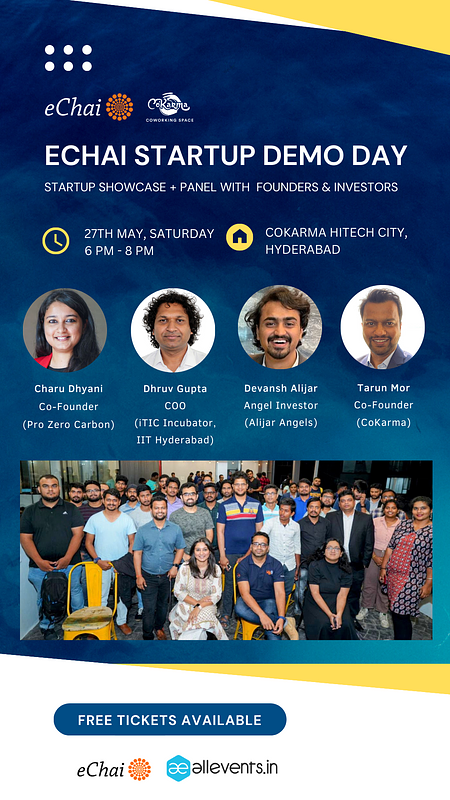 Cover for eChai Startup Demo Day in Hyderabad