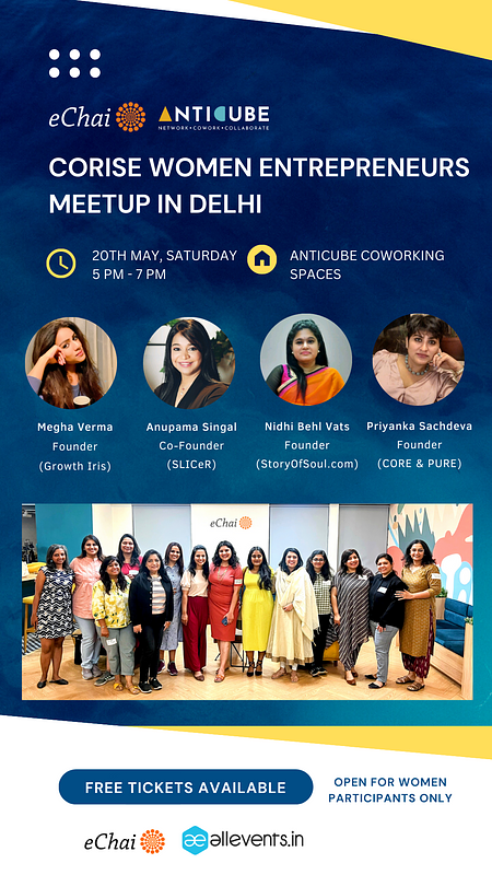 Cover for CoRise Women Entrepreneurs Meetup in Delhi