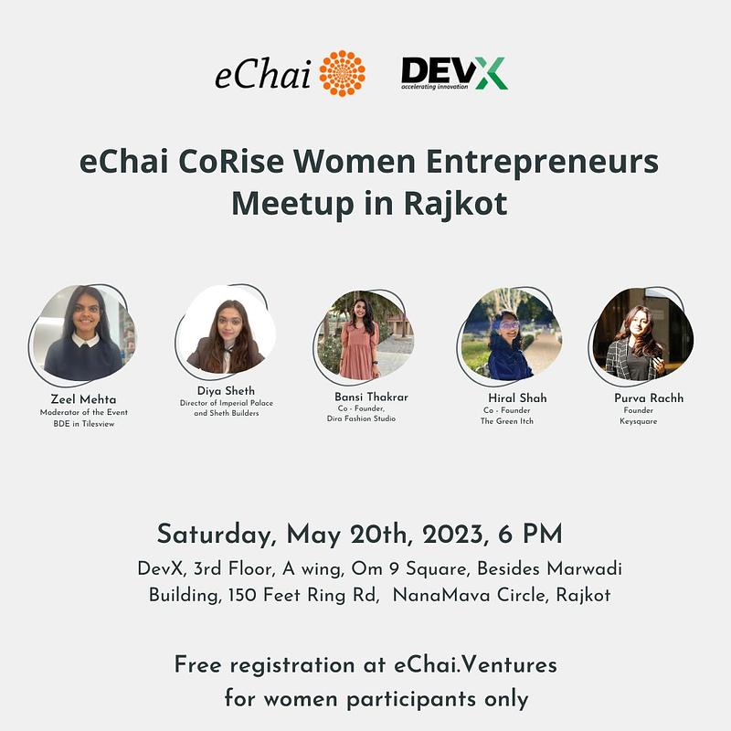 Cover for CoRise Women Entrepreneurs Meetup in Rajkot