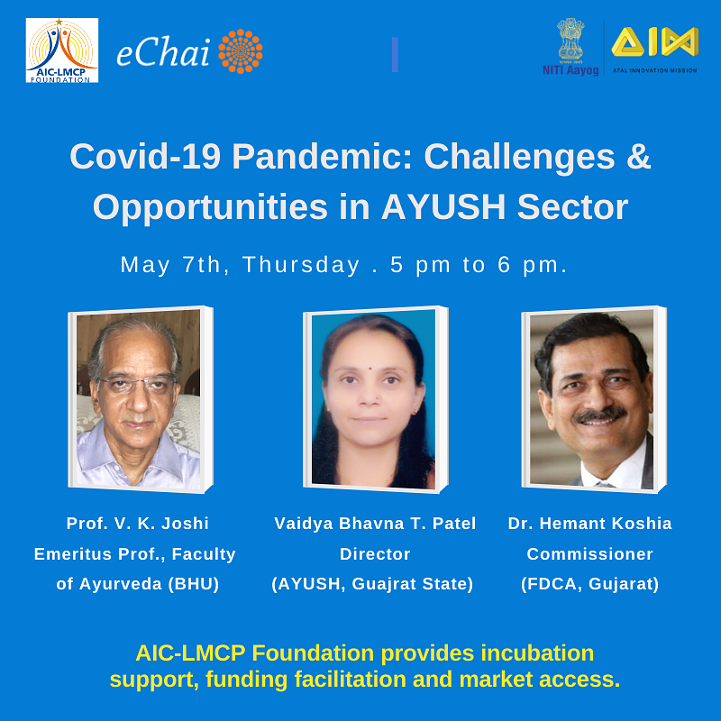 Cover for Covid-19 Pandemic: Challenges and Opportunities in AYUSH Sector