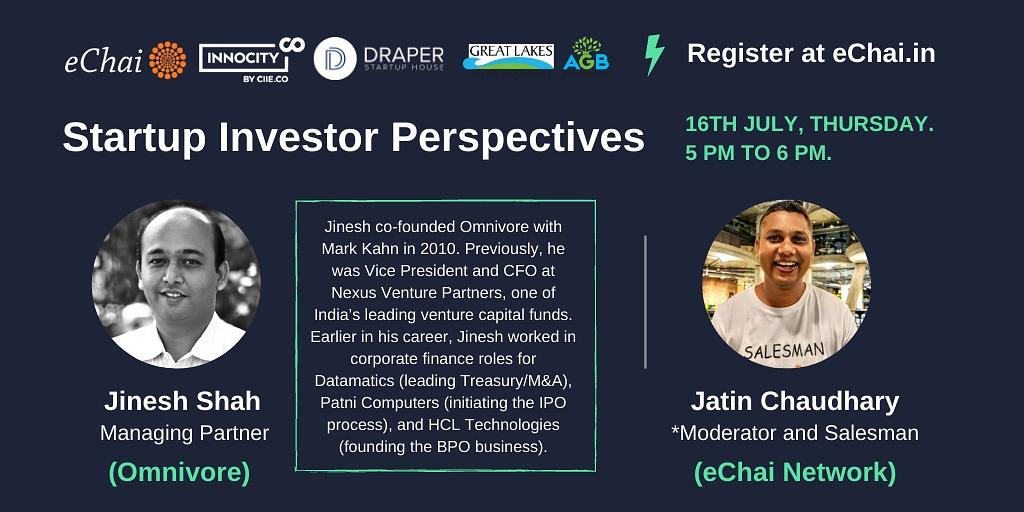 Cover for Startup Investor Perspectives Ft. Jinesh Shah (Omnivore)