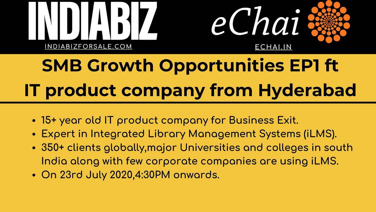 Cover for Ep1 SMB Growth Opportunities ft. IT Product company from Hyderabad