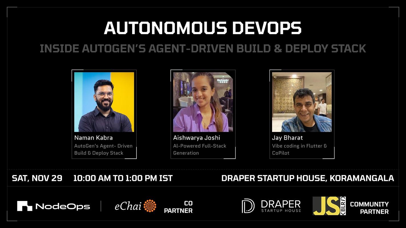 Cover for Autonomous DevOps and Vibe coding - Build & Deploy Stack