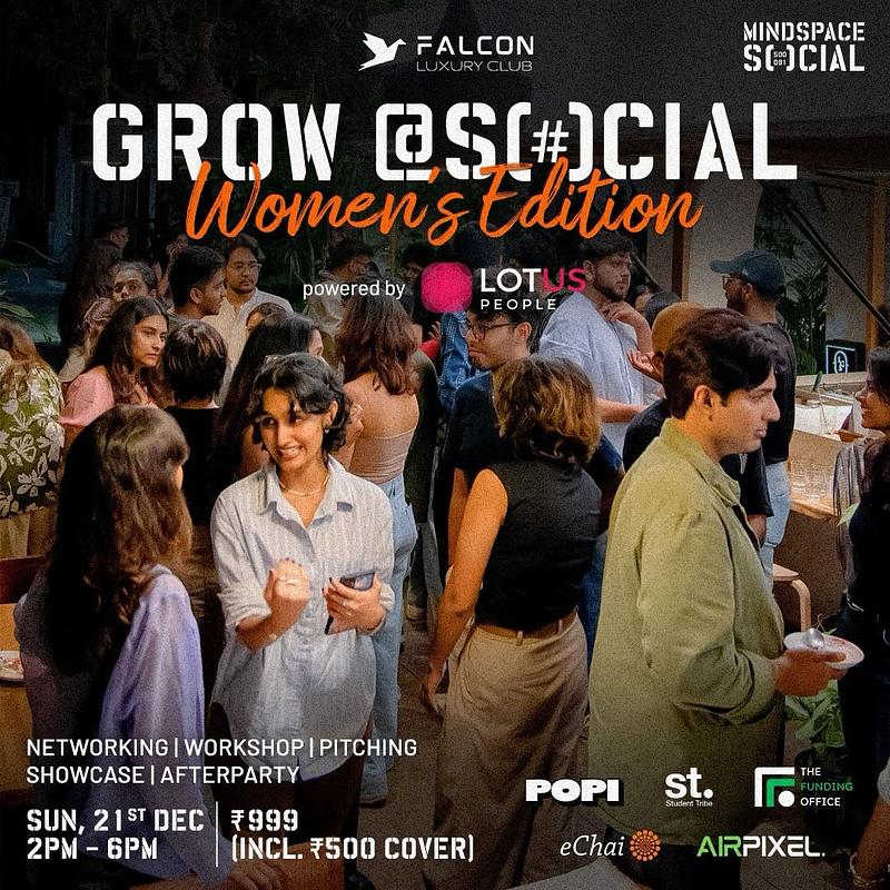 Cover for Grow at SOCIAL | Networking | Workshop | Pitching | Showcase | Afterparty