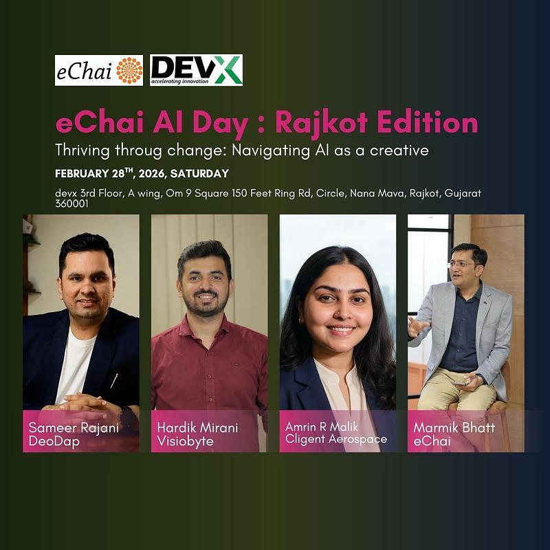 Cover for eChai AI Day : Rajkot Edition