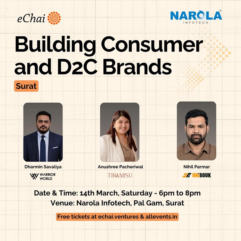 Cover for Building Consumer and D2C Brands : Surat Edition