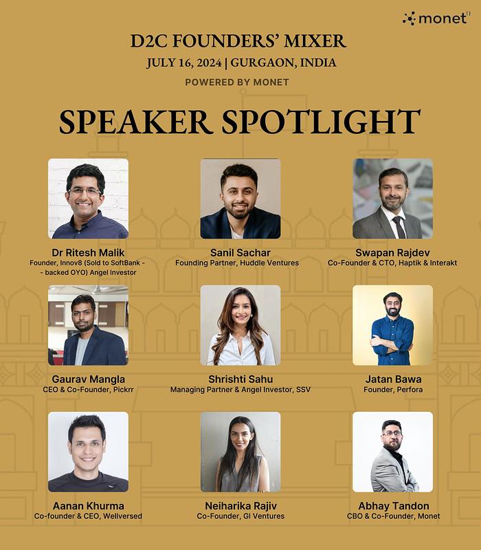 Cover for D2C Founders' Mixer | Powered by Monet