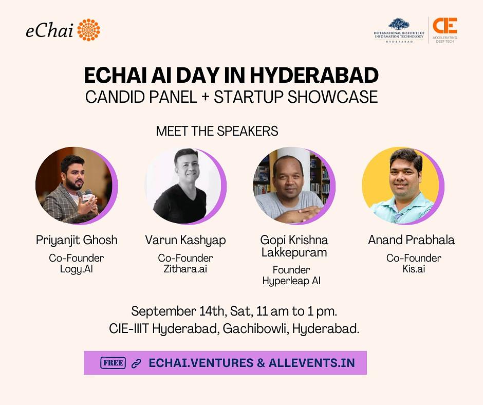 Cover for eChai AI Day in Hyderabad with CIE-IIIT Hyderabad