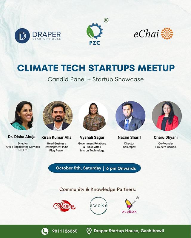 Cover for ClimateTech Startups Meetup in Hyderabad