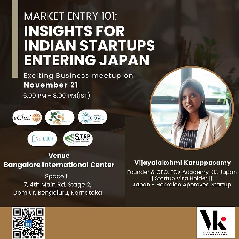 Cover for Global Market Entry 101: Insights for INDIAN Startups Entering Japan