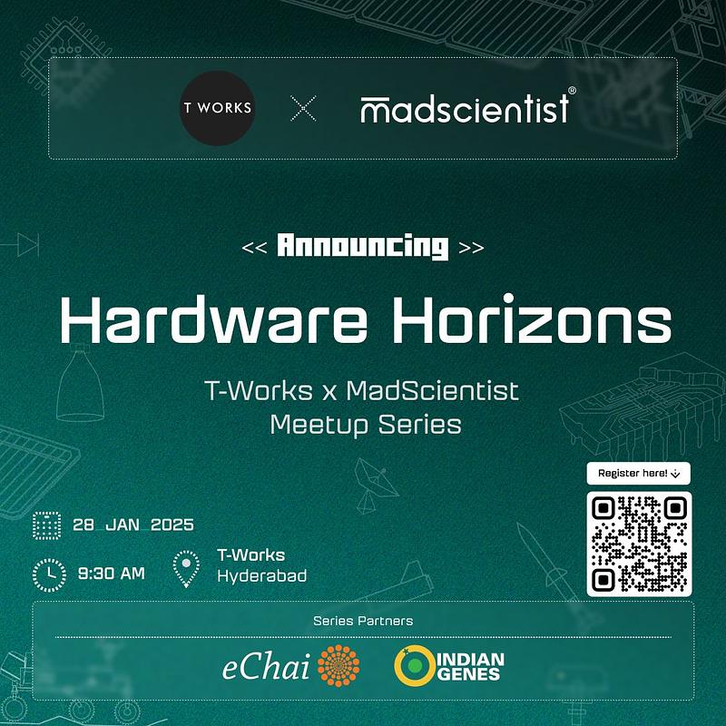 Cover for Hardware Horizons - MadScientist Meetup Series