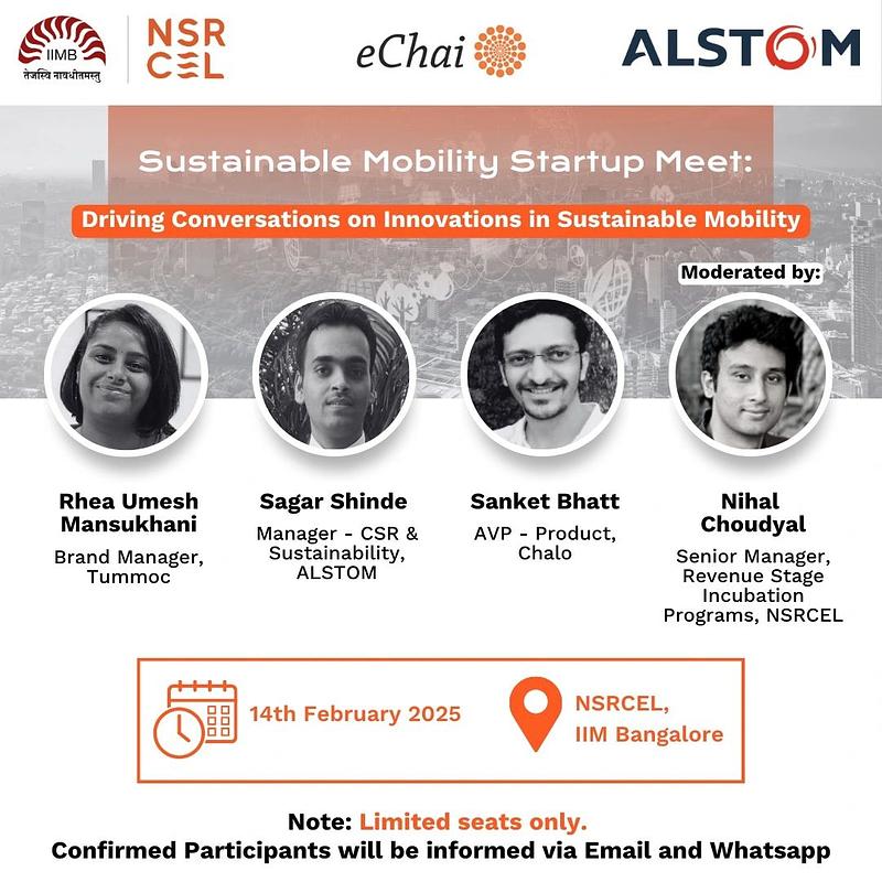Cover for Sustainable Mobility Startup Meet