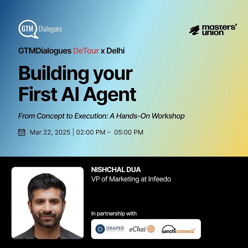 [Delhi] Workshop : Building your first AI Agent