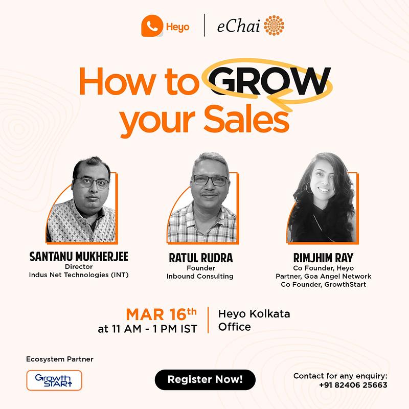 Cover for How to 'GROW' your Sales | Heyo & eChai Ventures Collaboration