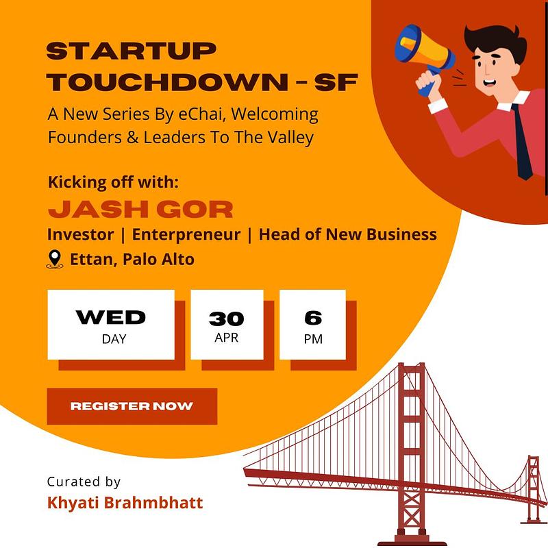 Cover for eChai: Startup Touchdown - SF