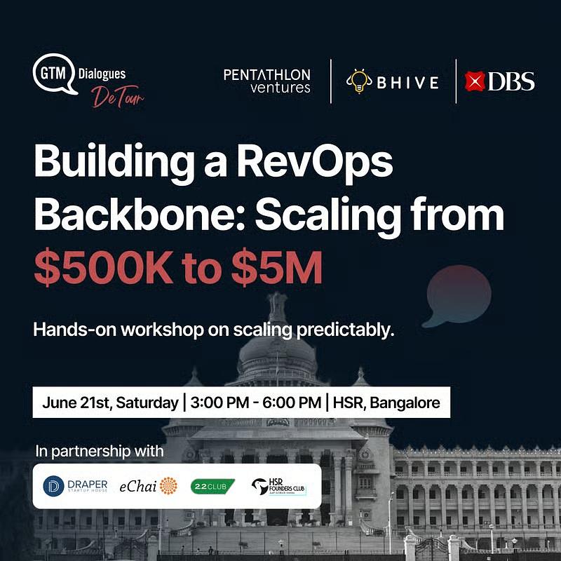 Cover for [Bangalore] Workshop: Building a RevOps Backbone - Scaling from $500K to $5M