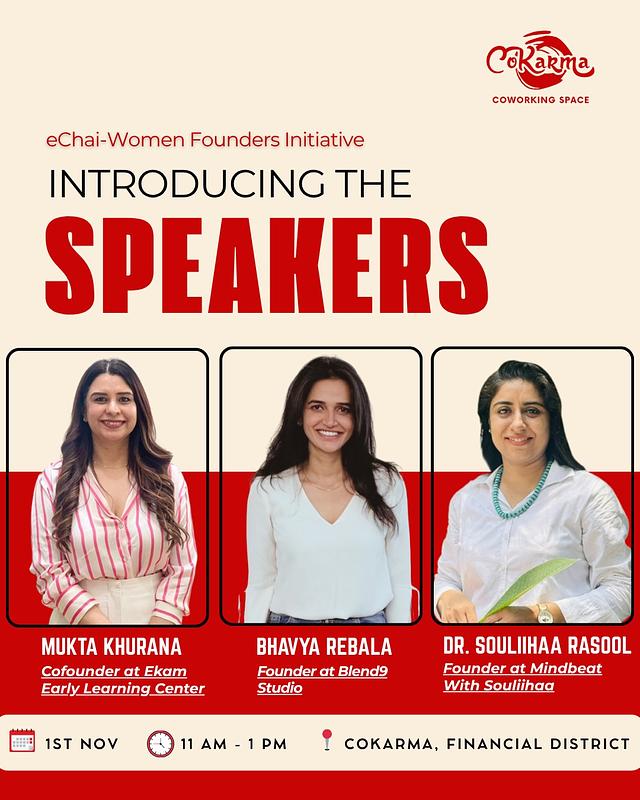 Cover for eChai Women Founders Initiative in Hyderabad: November Edition