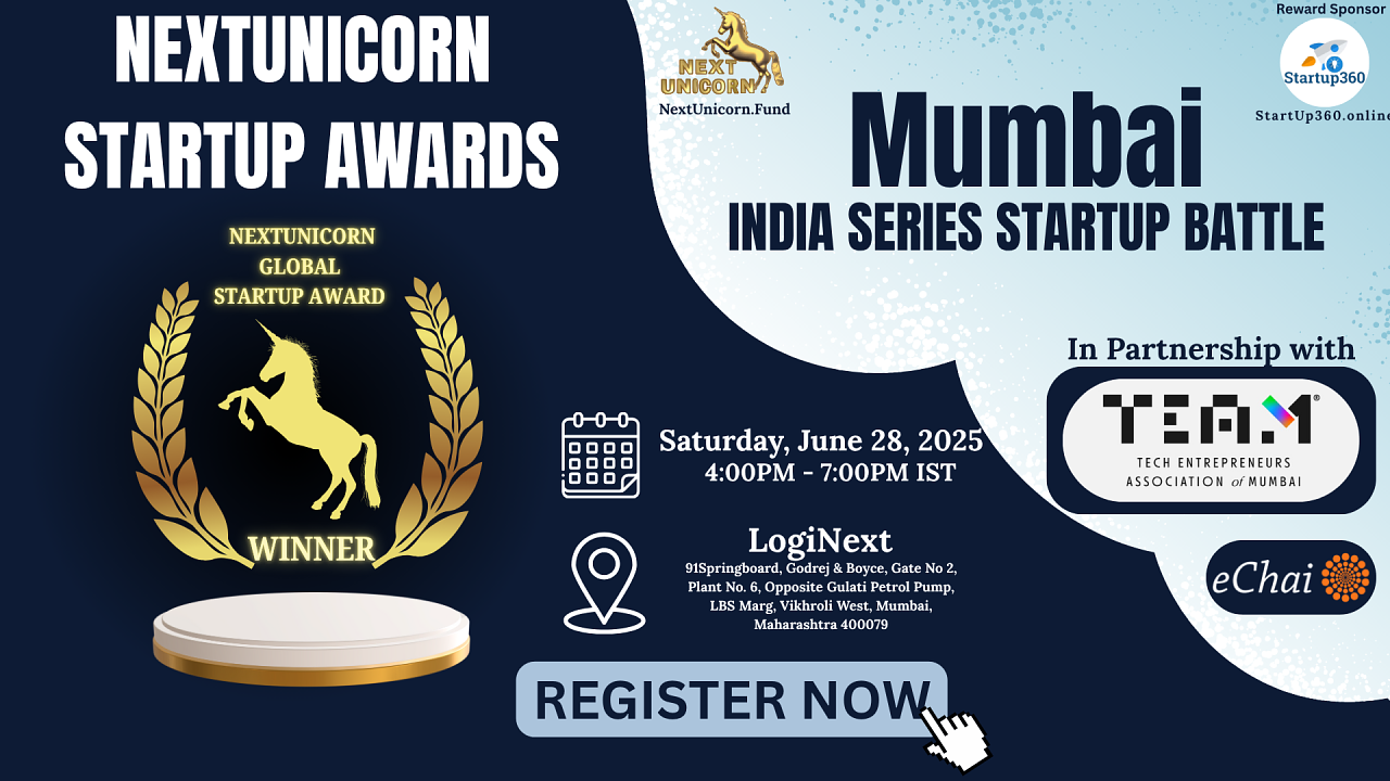Cover for NextUnicorn Global StartUp Battle, India Series: Mumbai