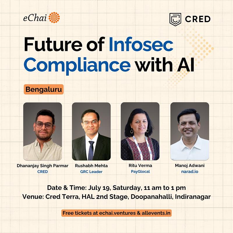 Cover for AI x GRC: The Future of InfoSec Compliance - Bengaluru Edition