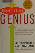 Negotiation Genius cover
