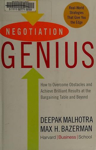 Negotiation Genius cover