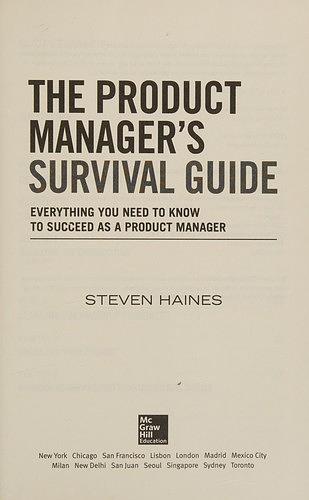 The Product Manager's Survival Guide cover