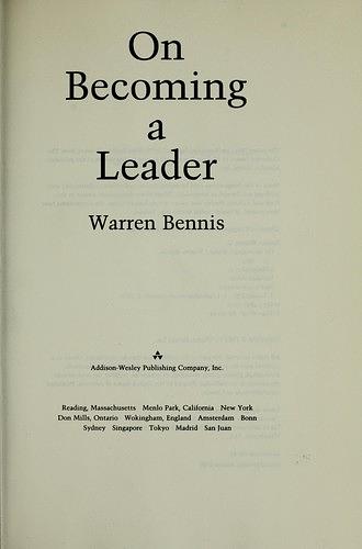 On Becoming a Leader cover
