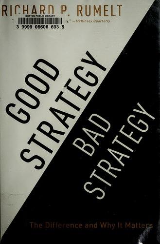 Good Strategy Bad Strategy cover