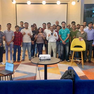 Snapshot from eChai Startup Demo Day in Mumbai