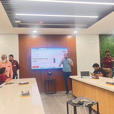 Snapshot from eChai Startup Demo Day in Ahmedabad