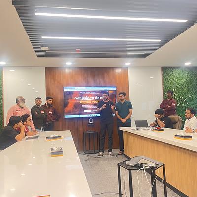 Snapshot from eChai Startup Demo Day in Ahmedabad
