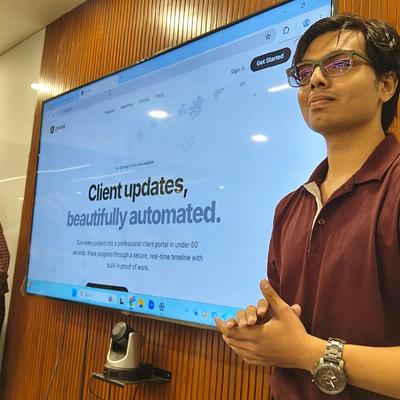 Snapshot from eChai Startup Demo Day in Ahmedabad