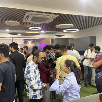 Snapshot from eChai Startup Demo Day in Ahmedabad