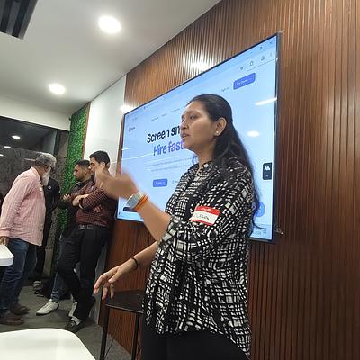 Snapshot from eChai Startup Demo Day in Ahmedabad