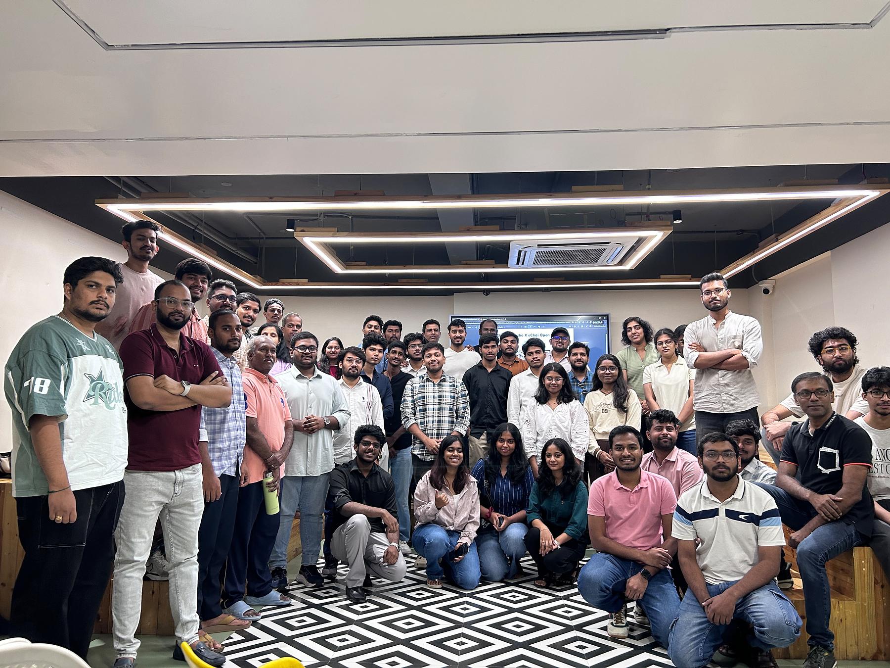 Snapshot from eChai's Startup Open House in Hyderabad