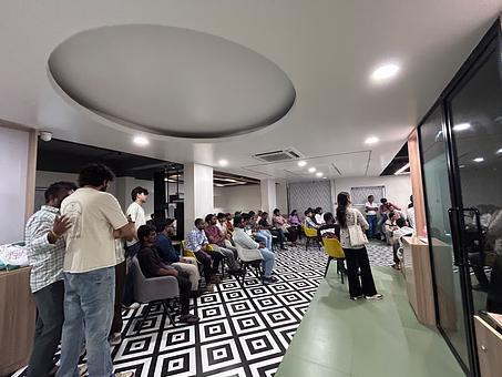 Snapshot from eChai's Startup Open House in Hyderabad