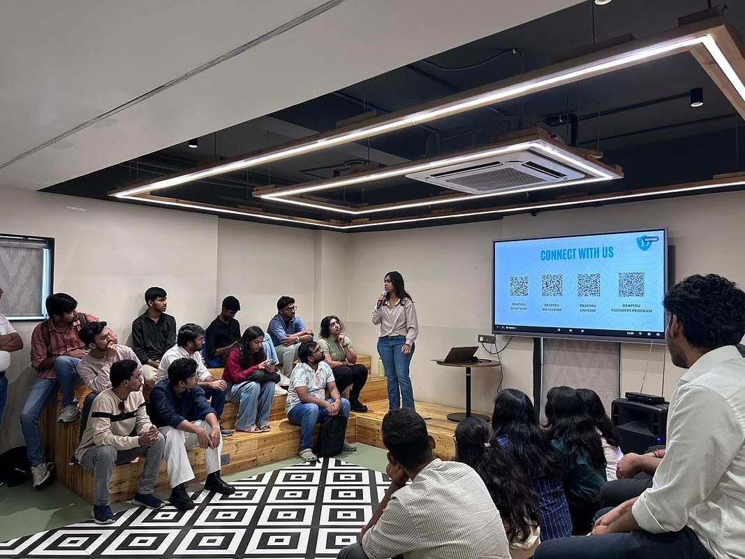 Snapshot from eChai's Startup Open House in Hyderabad