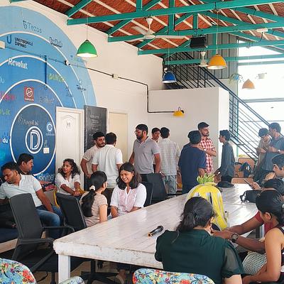 Snapshot from eChai's Startup Open House in Bengaluru