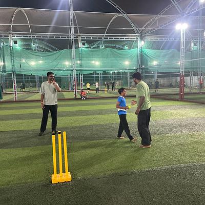 Snapshot from eChai Startup Cricket Night in Ahmedabad
